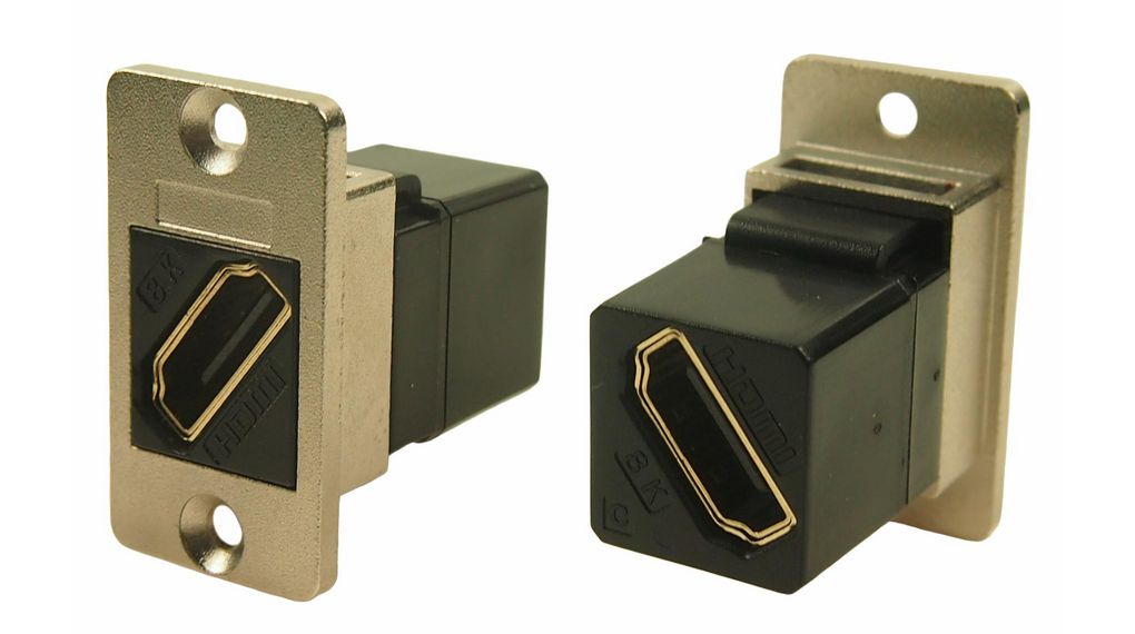 Durchführungsadapter, HDMI-Buchse - HDMI-Buchse, Packung à 50 Stück